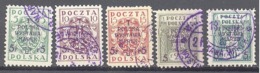 Pologne: Yvert N° 201/205 - Gebruikt