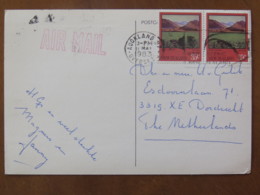 New Zealand 1983 Postcard "multiview Orewa Beach - Rose Garden " To Holland - Landscape Wanaka - Brieven En Documenten