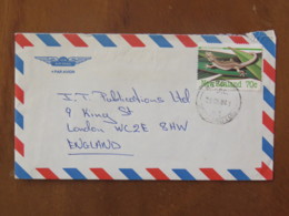 New Zealand 1984 Cover To England - Lizard - Lettres & Documents