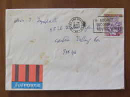 New Zealand 1990 Cover To England - Christmas Angels (1.80 $ > Scott # 1007 = 2.10 $) - Lettres & Documents
