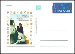 Slovakia - 2019 - 100th Anniversary Of Birth Of Vojtech Zamarovský - Prepaid Postcard With Hologram - Cartoline Postali