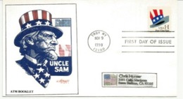 Uncle Sam. Popular Symbol Of The USA. Emission 1997,  FDC Adressé En Californie - 1991-2000