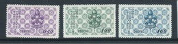 Taiwan Republic Of China 1957 Boy Scout Set Of 3 MNH - Neufs