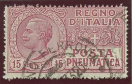 ITALIA REGNO VITTORIO EMANUELE III SASS.  P. PN. 12  USATO - Pneumatic Mail