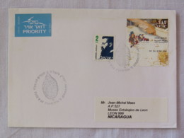 Israel 2013 Cover To Nicaragua - Youth Movements - Storia Postale