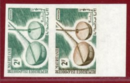 Mauritania 1965 #186, Color Proof Pair, Hardine, Musical Instruments - Schalentiere