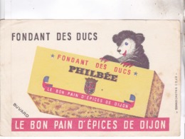 BUVARD PAIN D EPICES  FONDANT DES DUCS PHILBEE DE DIJON - Pain D'épices