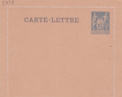 Carte Lettre Sage 15 C Bleu J43f Neuve - Tarjetas Cartas