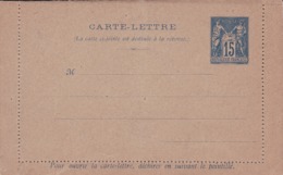 Carte Lettre Sage 15 C Bleu J47c  Avec Réponse Payée Neuve - Tarjetas Cartas