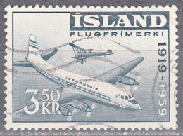 ICELAND     SCOTT NO  C30     USED    YEAR  1959 - Poste Aérienne