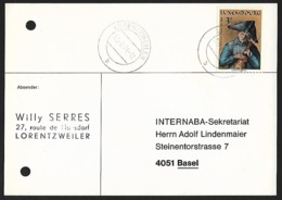 1974 - LUXEMBOURG - Card + Y&T 836 [Mathias Schou] + LORENTZWEILER - Covers & Documents
