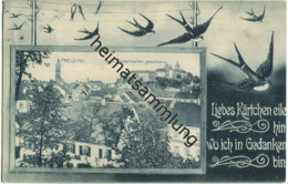 Freising Vom Lindenkeller Gesehen - Verlag Josef Huber München Gel. 1907 - Freising