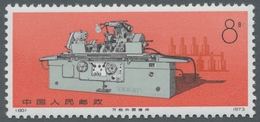 China - Volksrepublik: .1974, Maschinenbau, Kplt. Satz, Pracht.Mi. 600,- - Neufs