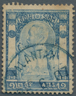 Thailand - Besetzung Malaiischer Gebiete: Stempel KALANTAN 25.6.07 In Dunkelblau Auf 12 Atts. Blau, - Thailand