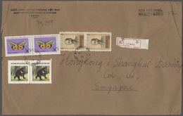 Vietnam, Soz. Republik (ab 1975): 1977 Two Airmail Covers, One Registered, From The Bank For Foreign - Viêt-Nam