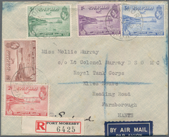 Papua: 1938 (6.9.), 50th Anniversary Of Declaration Of British Posession Complete Set Of Five Airmai - Papua New Guinea