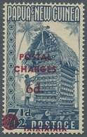 Papua Neuguinea - Portomarken: 1960, Aufdruck Auf Freimarken 7 1/2 Pence Type 1, Sehr Seltene Marke, - Papua New Guinea