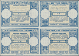 Belgisch-Kongo: 1950/1953. Lot Of 2 Different Intl. Reply Coupons (London Type) Each In An Unused Bl - Sonstige & Ohne Zuordnung