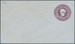 Mauritius: 1862, QV Stationery Envelopes (5): 6d (3, HG1a X2, 3d), 9d (2, HG 2, 2a) Plus 6d (HG1) Ov - Mauritius (...-1967)