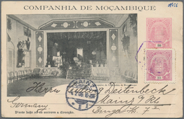 Mocambique - Provinzausgaben: Mocambique-Gesellschaft: 1906 Pictured Postal Stationery Card With Lon - Mosambik