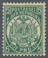 Transvaal: 1885, Freimarke Vijf (5) Pfund Grün In Tadelloser Ungebrauchter Erhaltung Signiert "Bela - Transvaal (1870-1909)