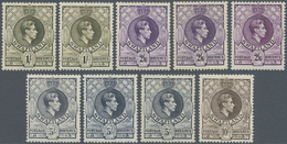 Swaziland: 1938/1954, KGVI Definitives Complete Set Of 11 And Additional Most Other Perforations/sha - Swasiland (...-1967)