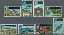 Anguilla: 1967 Provisionals: Eight Mint Stamps Of St. Kitts & Nevis Optd. "Independent Anguilla", Wi - Anguilla (1968-...)