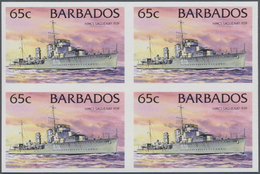 Barbados: 1994/1999. IMPERFORATE Block Of 4 (type I Without Year) For The 65c Value Of The Definitiv - Barbados (1966-...)