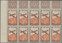 Reunion: 1938, Airmail Issue ‚airplane Over Mountains‘ (6.65fr.) Brown/red With MISSING DENOMINATION - Unused Stamps