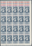 Venezuela: 1952, Coat Of Arms 'BOLIVAR‘ Normal Stamps Complete Set Of Seven In Blocks Of 20 From Low - Venezuela