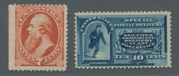 Vereinigte Staaten Von Amerika: 1870 - 1888, Kleines Lot, Bestehend Aus Der 7 C. Orangerot Ohne Waff - Unused Stamps