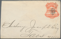 Vereinigte Staaten Von Amerika - Ganzsachen: 1876 Two Commercially Used Postal Stationery Envelopes - Sonstige & Ohne Zuordnung