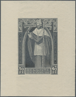 Belgien: 1932, Cardinal Mercier, Essay In Black On Ungummed Thick Paper. Very Rare And Unusual! - Briefe U. Dokumente