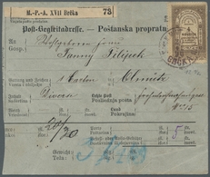 Bosnien Und Herzegowina (Österreich 1879/1918): 1890, Stempelmarke Zu 4 Novcica Entwertet Mit Stempe - Bosnia And Herzegovina