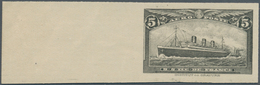 Frankreich: 1944 (1944 (ca.), Essay Of An Unaccepted Design For An Airmail Stamp 5 F Black With Pict - Used Stamps