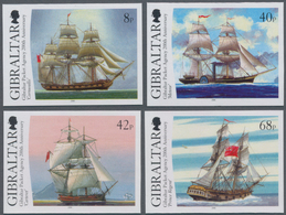 Gibraltar: 2006. Complete Set (4 Values) "200 Years Gibraltar Packet Agency" In IMPERFORATE Single S - Gibilterra