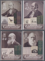 Gibraltar: 2009. Complete Set (4 Values) "200th Birthday Of Charles Darwin" In IMPERFORATE Single St - Gibilterra