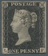 Großbritannien: 1840, "ONE PENNY" Black And "TWO PENCE" Blue, The First-ever Definitives In Very Sca - Other & Unclassified