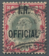 Großbritannien - Dienstmarken: 1902; Edward VII. 1 Sh. Karmin/seegrün Sauber Gestempelt In Einwandfr - Oficiales