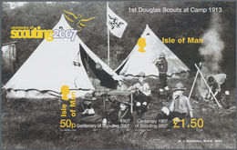 Großbritannien - Isle Of Man: 2007. IMPERFORATE Souvenir Sheet For The Issue "Centenary Scout Moveme - Man (Ile De)