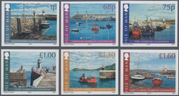 Großbritannien - Isle Of Man: 2012. Complete Set (6 Values) "Harbour Beacon" In IMPERFORATE Single S - Isle Of Man