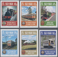 Großbritannien - Isle Of Man: 2013. Complete Set (6 Values) "140 Years Of Railway And 120 Years Of E - Isla De Man
