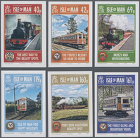 Großbritannien - Isle Of Man: 2013. Complete Set (6 Values) "140 Years Of Railway And 120 Years Of E - Man (Ile De)