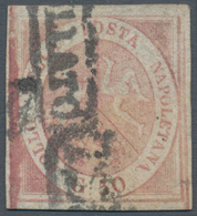 Italien - Altitalienische Staaten: Neapel: 1858, 50 Grana Brownish Pink, Used, With Certificate Luig - Napoli
