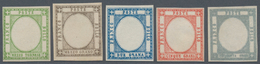 Italien - Altitalienische Staaten: Neapel: 1861. Proofs Without Embossed Center In Adopted Colors. F - Napoli