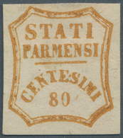 Italien - Altitalienische Staaten: Parma: 1859, 80 C Orange Unused Without Gum, Fresh Colour And Goo - Parma