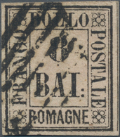 Italien - Altitalienische Staaten: Romagna: 1859, 8 Baj. Cancelled, Well Margined, Certificate A. Di - Romagne