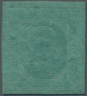 Italien - Altitalienische Staaten: Sardinien: 1853, 5 C Blue-green Unused Without Gum, All Sides Wit - Sardinia