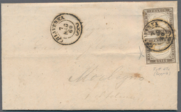 Italien - Altitalienische Staaten: Sardinien: 1855, Victor Emanuel 10 C Grey-brown (sephia Grigiastr - Sardinien