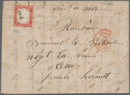 Italien - Altitalienische Staaten: Sardinien: 1862, 40 C Carmine Single Franking Cancelled With Dot - Sardinia